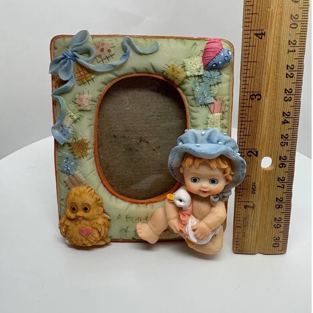 Baby Owl Duck 3D Resin Picture Frame Patchwork Cottagecore 4